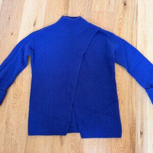 Athleta Finale Wool Cashmere Convertible Sweater Purple - Size XS